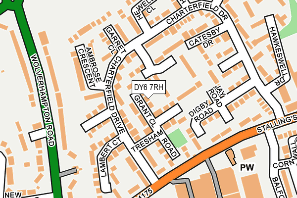 DY6 7RH map - OS OpenMap – Local (Ordnance Survey)