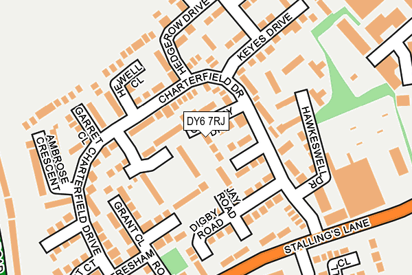 DY6 7RJ map - OS OpenMap – Local (Ordnance Survey)