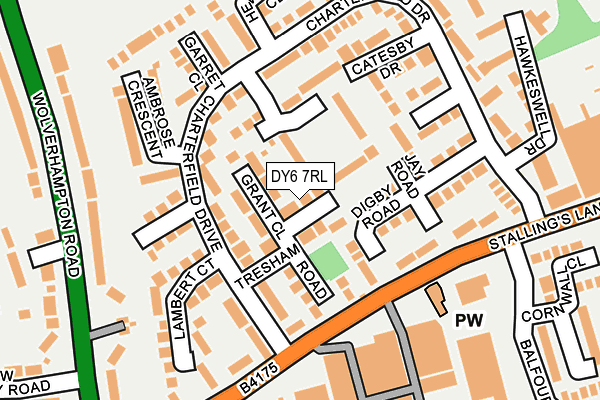 DY6 7RL map - OS OpenMap – Local (Ordnance Survey)