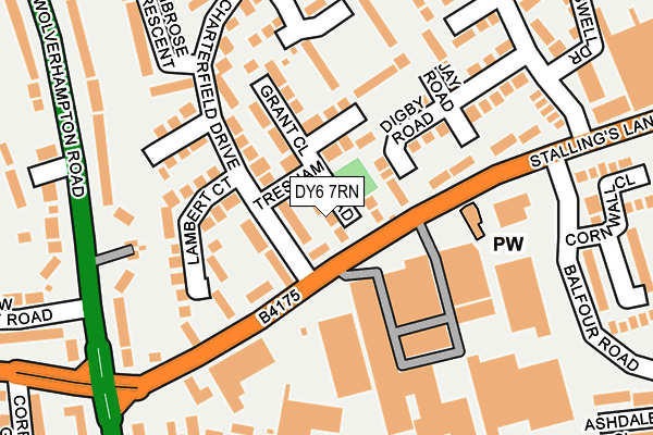 DY6 7RN map - OS OpenMap – Local (Ordnance Survey)