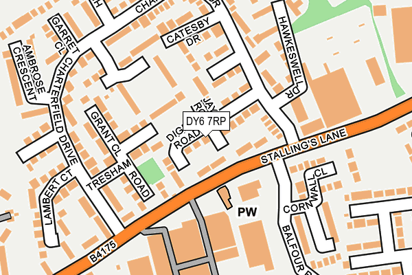 DY6 7RP map - OS OpenMap – Local (Ordnance Survey)