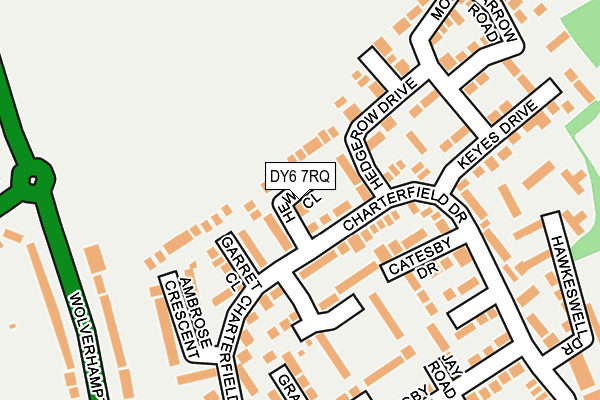 DY6 7RQ map - OS OpenMap – Local (Ordnance Survey)