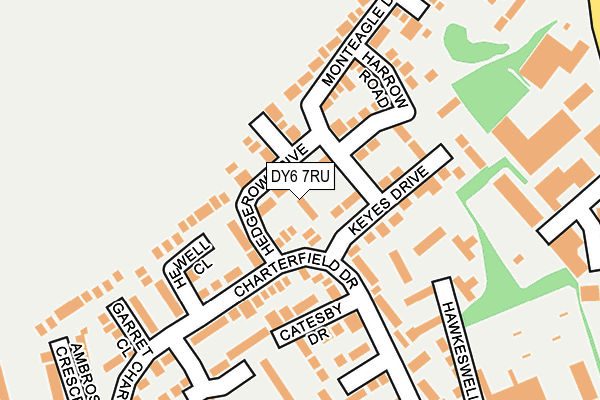 DY6 7RU map - OS OpenMap – Local (Ordnance Survey)