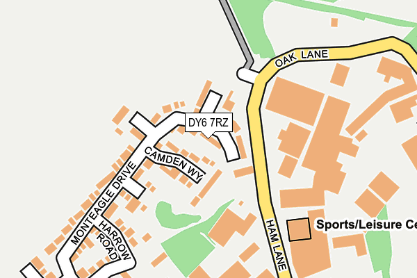 DY6 7RZ map - OS OpenMap – Local (Ordnance Survey)