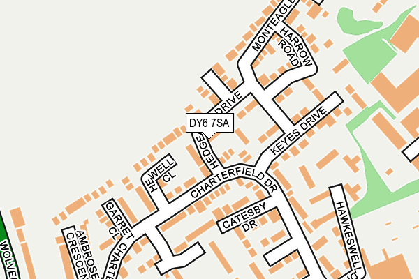 DY6 7SA map - OS OpenMap – Local (Ordnance Survey)