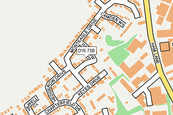 DY6 7SB map - OS OpenMap – Local (Ordnance Survey)