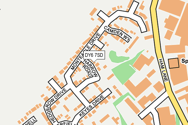 DY6 7SD map - OS OpenMap – Local (Ordnance Survey)