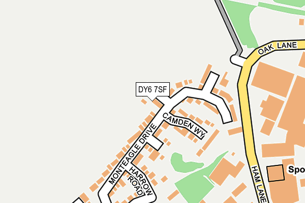 DY6 7SF map - OS OpenMap – Local (Ordnance Survey)