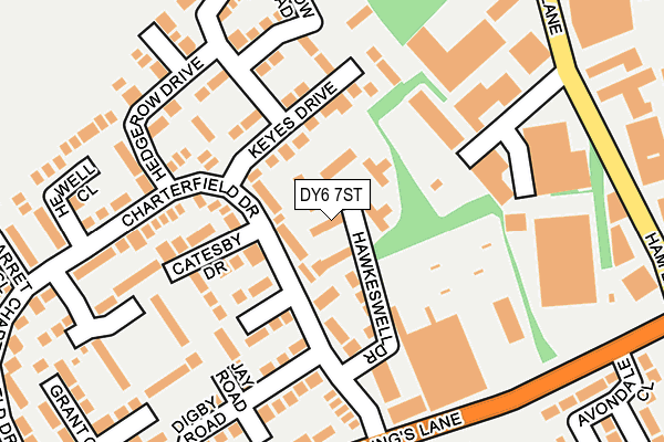 DY6 7ST map - OS OpenMap – Local (Ordnance Survey)