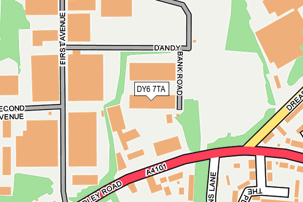 DY6 7TA map - OS OpenMap – Local (Ordnance Survey)