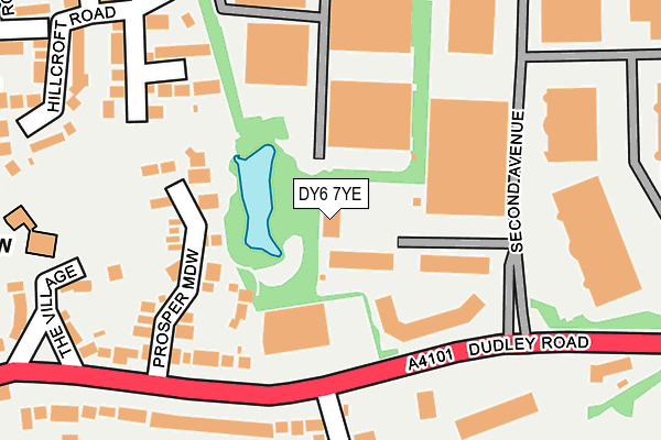 DY6 7YE map - OS OpenMap – Local (Ordnance Survey)