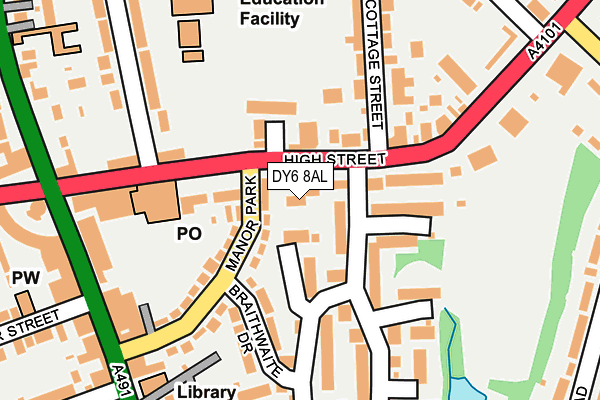 Map of STOURBRIDGE GLASS & GLAZING LTD at local scale