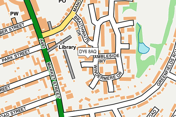 DY6 8AQ map - OS OpenMap – Local (Ordnance Survey)