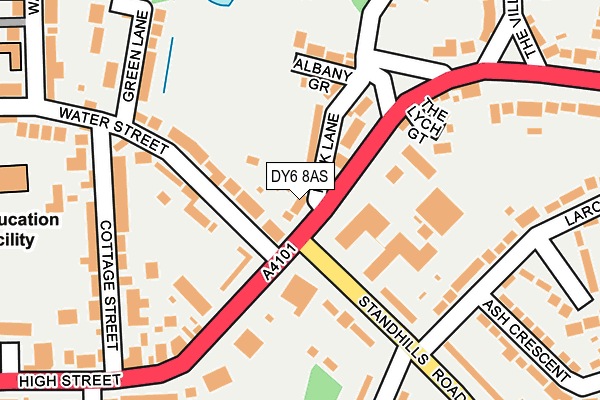DY6 8AS map - OS OpenMap – Local (Ordnance Survey)