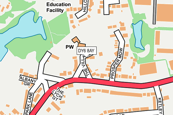 DY6 8AY map - OS OpenMap – Local (Ordnance Survey)
