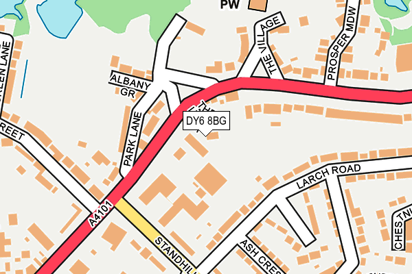 DY6 8BG map - OS OpenMap – Local (Ordnance Survey)