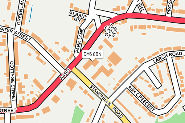DY6 8BN map - OS OpenMap – Local (Ordnance Survey)