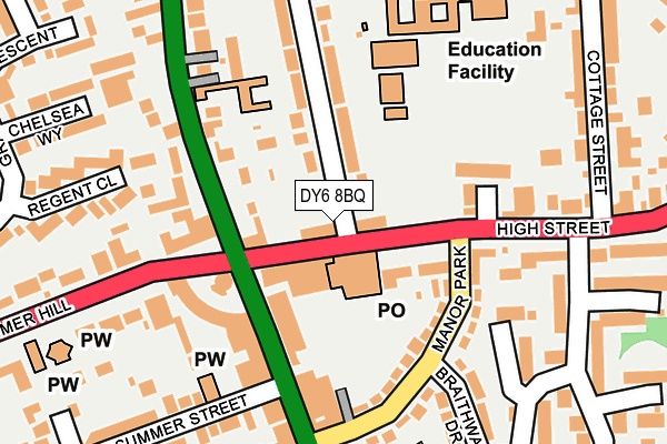 Map of BDM AESTHETICS LIMITED at local scale