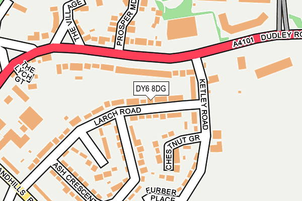 DY6 8DG map - OS OpenMap – Local (Ordnance Survey)