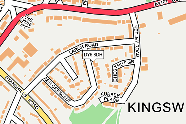 DY6 8DH map - OS OpenMap – Local (Ordnance Survey)