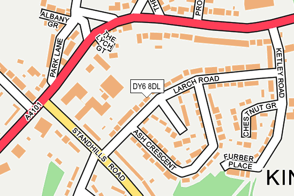 DY6 8DL map - OS OpenMap – Local (Ordnance Survey)