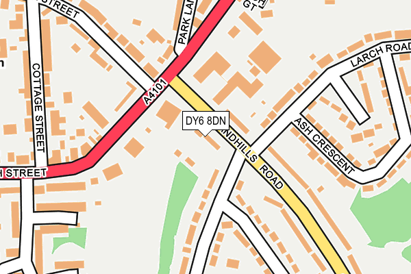DY6 8DN map - OS OpenMap – Local (Ordnance Survey)