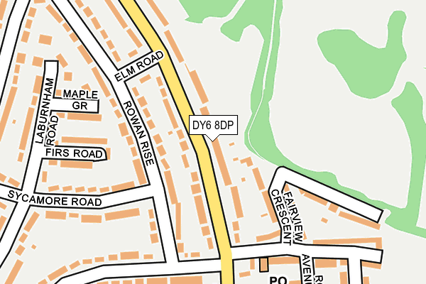 DY6 8DP map - OS OpenMap – Local (Ordnance Survey)