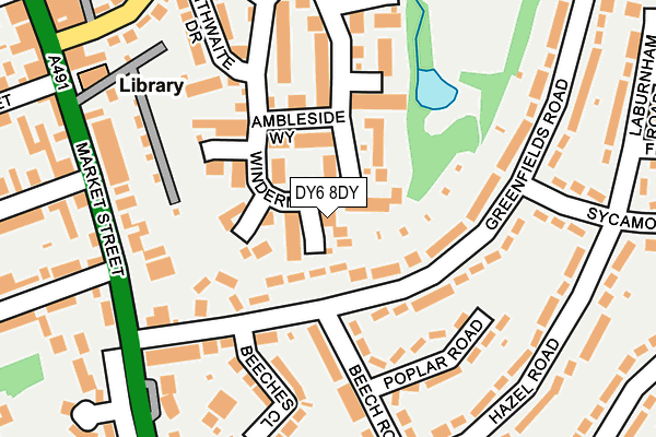 DY6 8DY map - OS OpenMap – Local (Ordnance Survey)