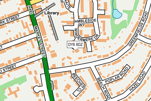 DY6 8DZ map - OS OpenMap – Local (Ordnance Survey)