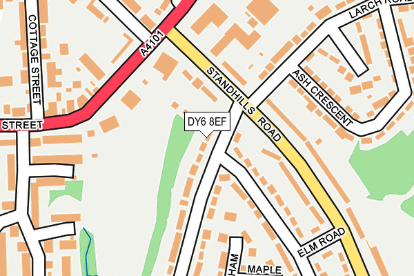 DY6 8EF map - OS OpenMap – Local (Ordnance Survey)