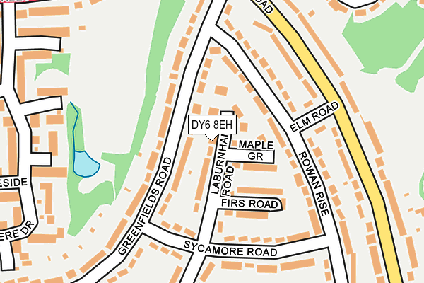 DY6 8EH map - OS OpenMap – Local (Ordnance Survey)