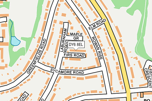 DY6 8EL map - OS OpenMap – Local (Ordnance Survey)