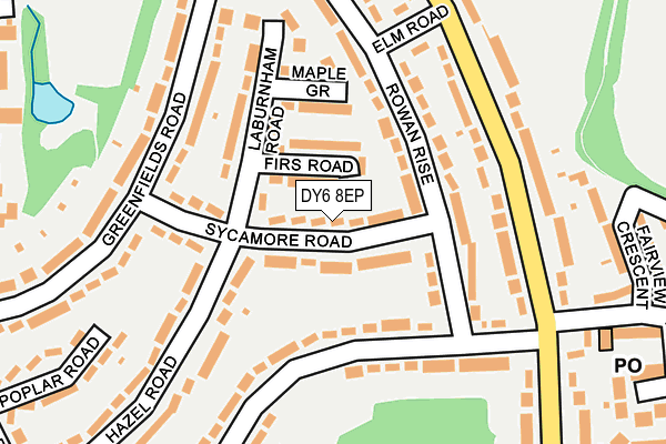 DY6 8EP map - OS OpenMap – Local (Ordnance Survey)