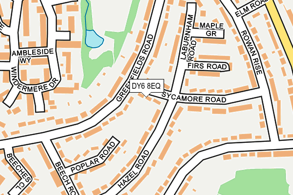 DY6 8EQ map - OS OpenMap – Local (Ordnance Survey)