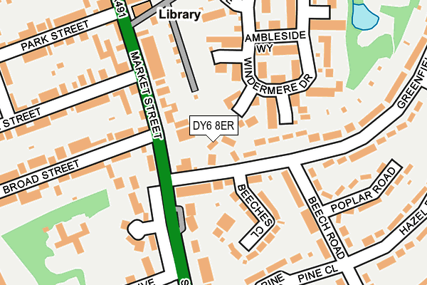 DY6 8ER map - OS OpenMap – Local (Ordnance Survey)