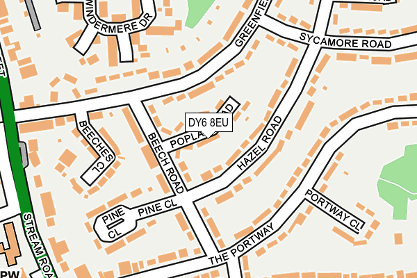 DY6 8EU map - OS OpenMap – Local (Ordnance Survey)