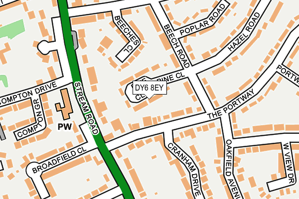 DY6 8EY map - OS OpenMap – Local (Ordnance Survey)