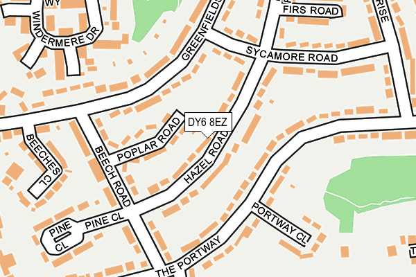DY6 8EZ map - OS OpenMap – Local (Ordnance Survey)
