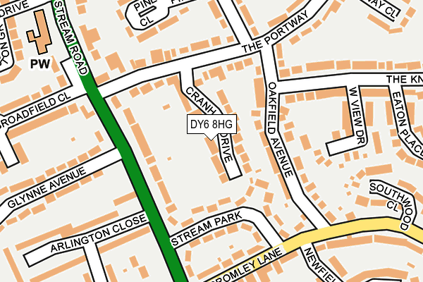 DY6 8HG map - OS OpenMap – Local (Ordnance Survey)