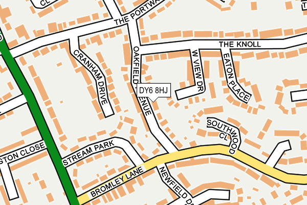 DY6 8HJ map - OS OpenMap – Local (Ordnance Survey)