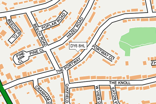 DY6 8HL map - OS OpenMap – Local (Ordnance Survey)