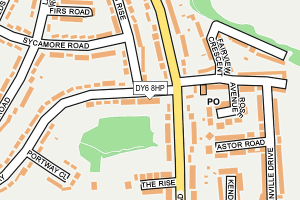 DY6 8HP map - OS OpenMap – Local (Ordnance Survey)