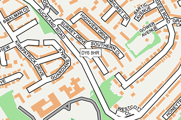 DY6 8HR map - OS OpenMap – Local (Ordnance Survey)