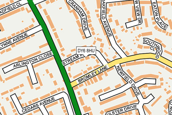 DY6 8HU map - OS OpenMap – Local (Ordnance Survey)