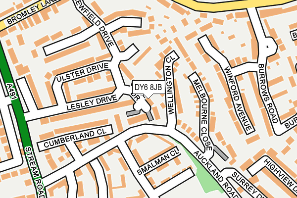 DY6 8JB map - OS OpenMap – Local (Ordnance Survey)