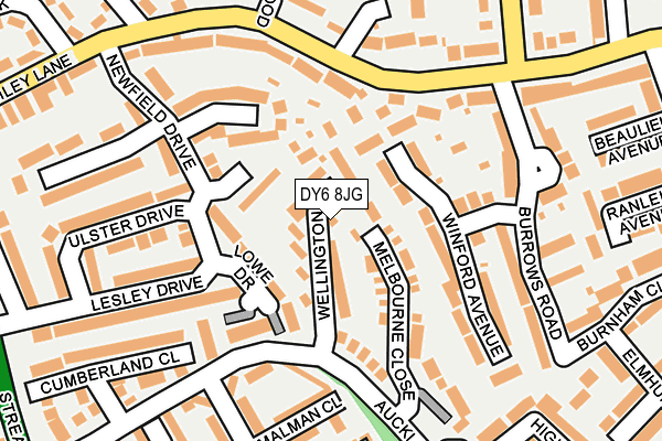 DY6 8JG map - OS OpenMap – Local (Ordnance Survey)