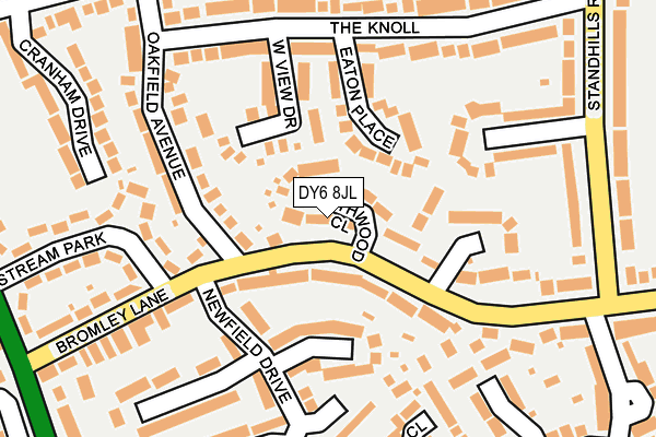 DY6 8JL map - OS OpenMap – Local (Ordnance Survey)