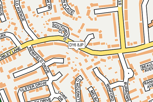 DY6 8JP map - OS OpenMap – Local (Ordnance Survey)