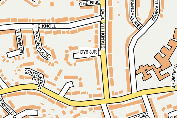 DY6 8JR map - OS OpenMap – Local (Ordnance Survey)