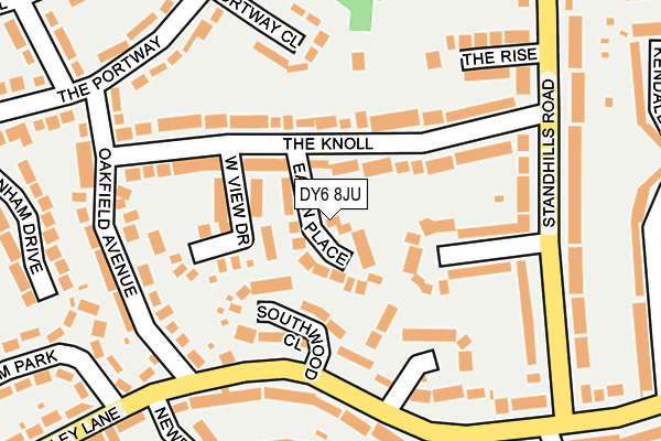 DY6 8JU map - OS OpenMap – Local (Ordnance Survey)